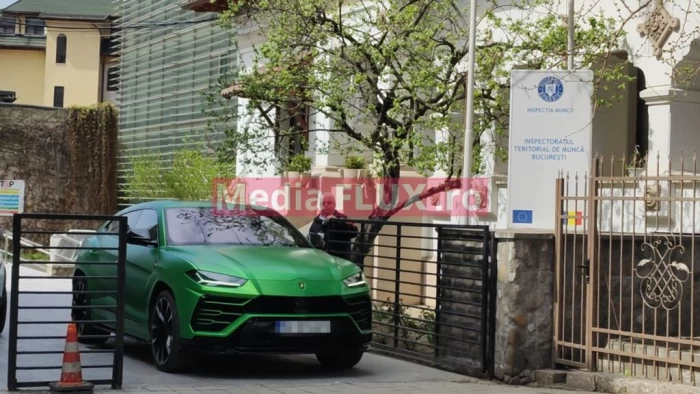 Șeful ITM București, Costel Grojdea, vine zilnic la instituție cu Lamborghini Urus de 300.000 de euro sursă foto: Paparazzi Mediaflux
