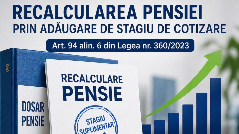 Anunț privind recalcularea pensiei. Casa de Pensii explică cât de des se poate face cererea