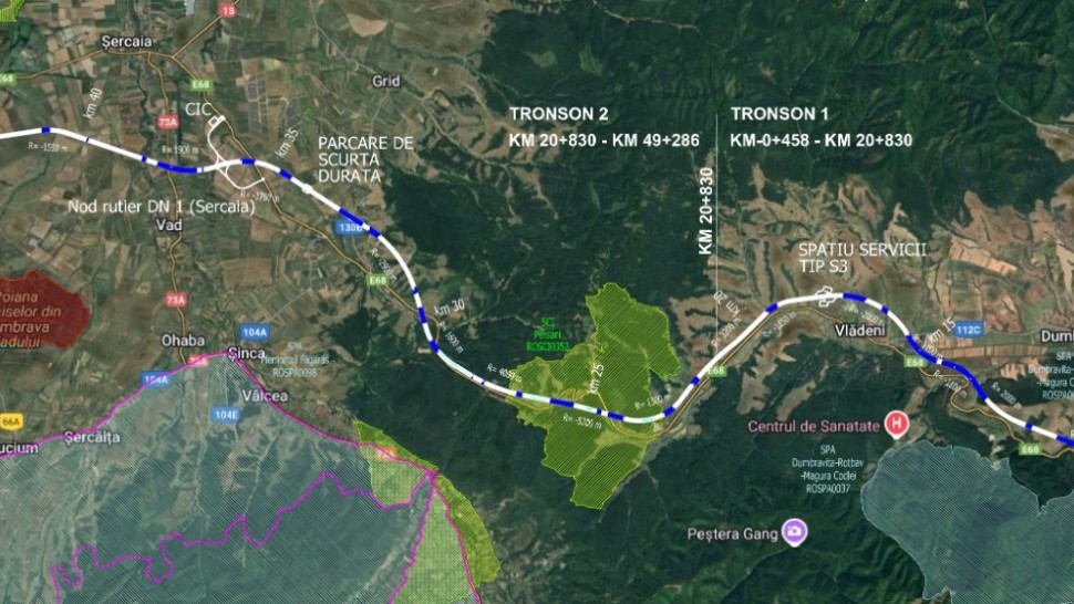 O nouă autostradă în România Brașov  Făgăraș. Va avea o lungime de 493 km
