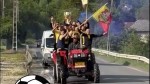 Sărbătoare ca la Inter în remorca tractorului după ce au promovat în Liga 4. Imagini virale cu echipa Malu cu Flori VIDEO