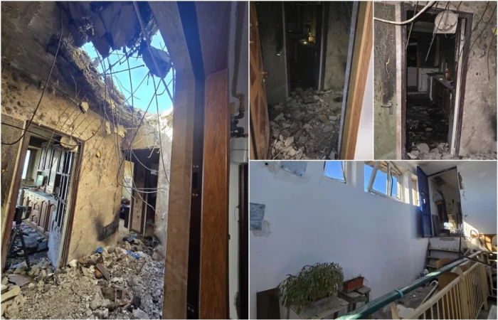 Primele imagini cu apartamentul distrus de drona prăbușită în Galați! DSU: Rănile suferite de cele două persoane au fost superficiale