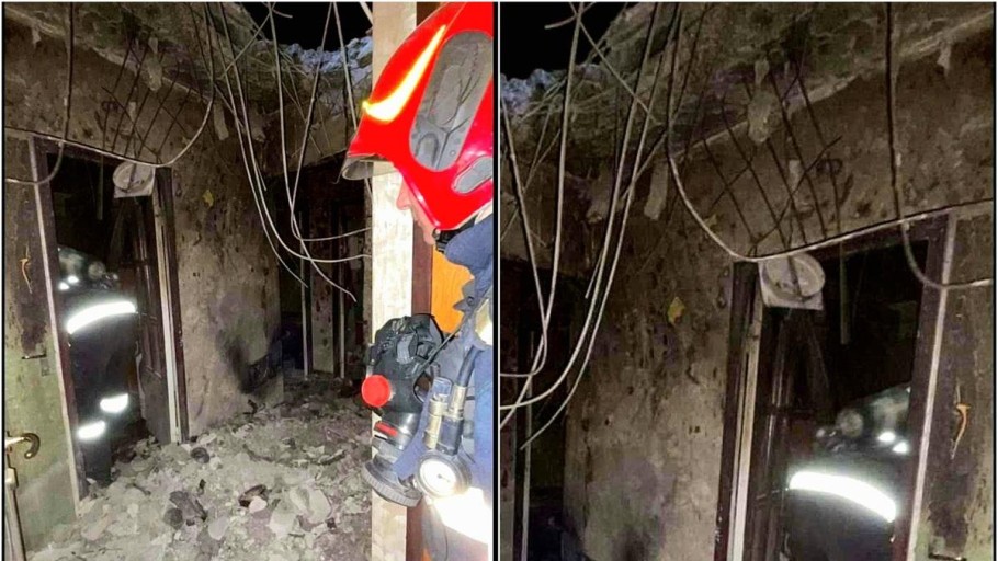Primele imagini cu apartamentul distrus de drona prăbușită în Galați DSU Rănile suferite de cele două persoane au fost superficiale