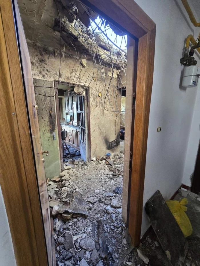 Primele imagini cu apartamentul distrus de drona prăbușită în Galați! DSU: Rănile suferite de cele două persoane au fost superficiale