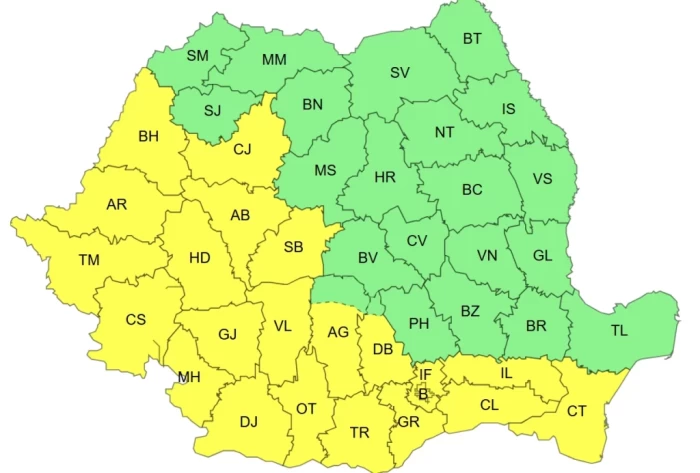 Alertă meteo ANM în România