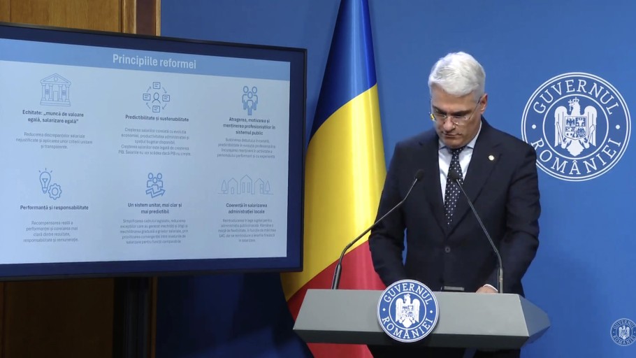 Ce prevede noua lege a salarizării unitare Ministrul interimar al Muncii Dragoș Pîslaru a anunțat Eliminăm 87 din cele 151 de sporuri existente acum VIDEO