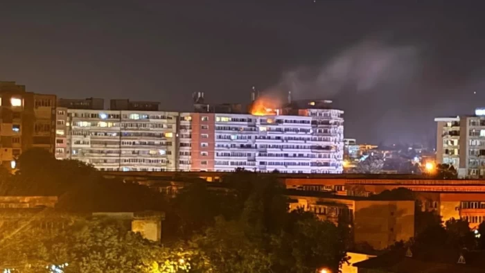 Dronă căzută peste un bloc, în GalațiFoto: X