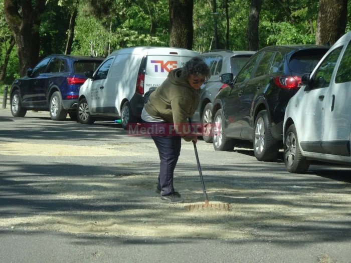 Gropi umplute cu pietriș pe Șoseaua Nordului sursă foto: Mediaflux