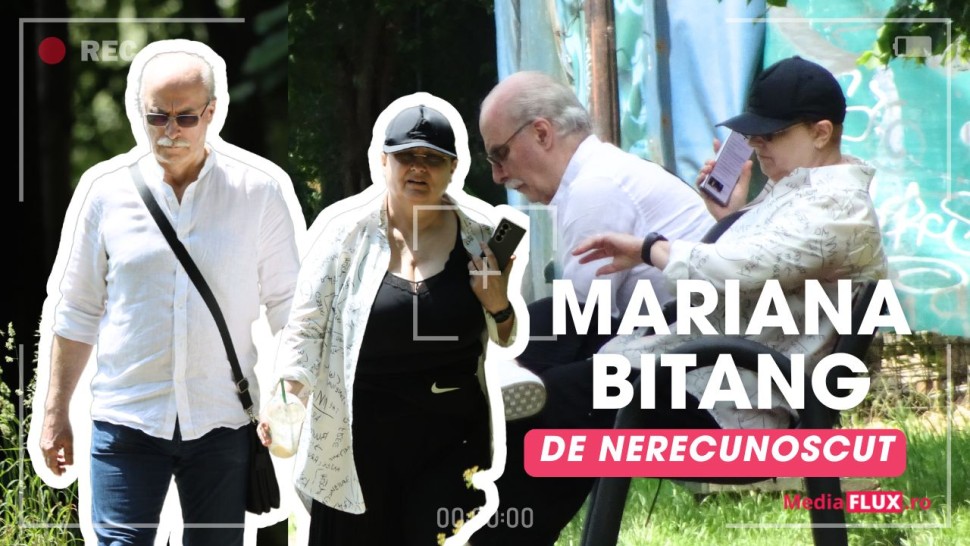 Mariana Bitang de nerecunoscut Doamna de Aur a gimnasticii românești tunsă scurt alături de Octavian Bellu prin Herăstrău FOTO și VIDEO PAPARAZZI