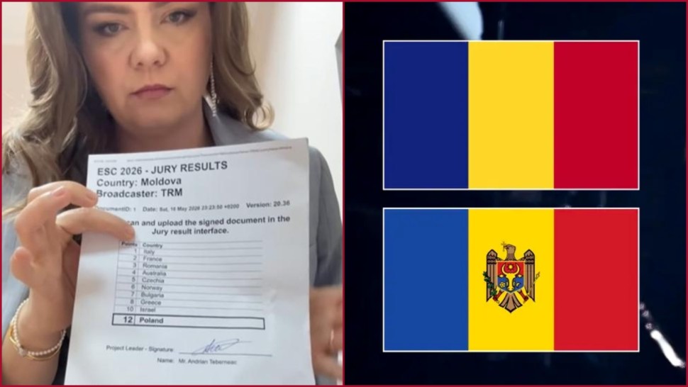 Controversă la Eurovision după ce publicul din R. Moldova a acordat 12 puncte României însă juriul doar 3. Reacția prezentatoarei