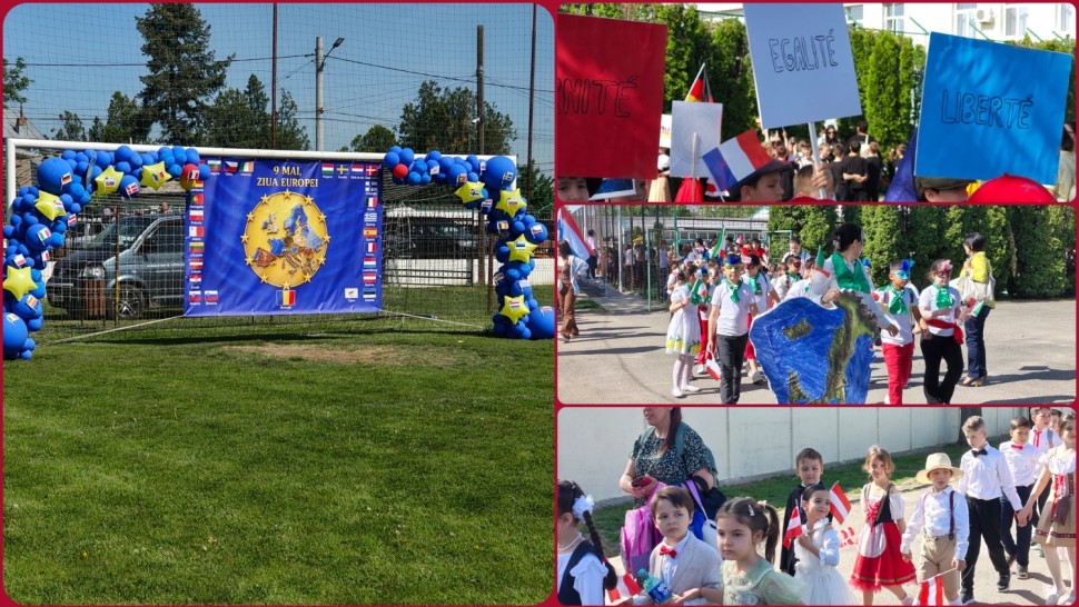 REPORTAJ Nicușor Dan a anulat recepția de Ziua Europei dar școlile din România nu au uitat de marele eveniment. Paradă și flashmob la Domnești FOTO și VIDEO