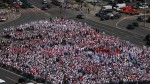 Sindicaliștii SANITAS din toată România protestează la București privind Proiectul legii salarizării unitare UPDATE Sunt 15.000 de oameni în stradă FOTO