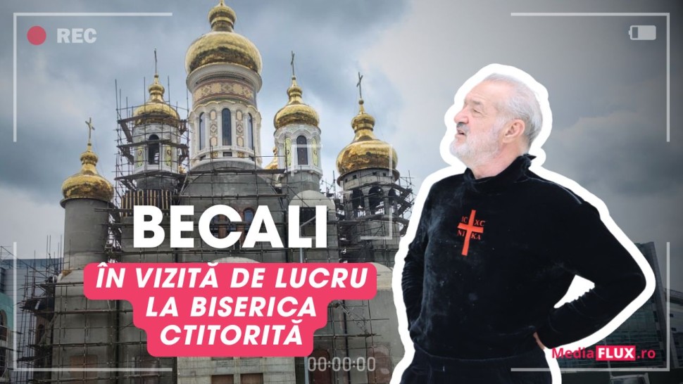 PAPARAZZI Gigi Becali s-a făcut diriginte de șantier. Fostul arbitru Alexandru Tudor a pus umărul la treabă și îi face o biserică mai tare ca Sagrada Familia FOTO și VIDEO