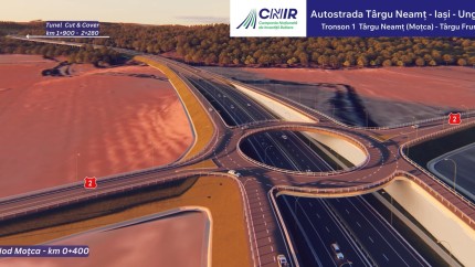 Pas important pentru tronsoanele 1 și 3 din Autostrada Unirii- A8. Vom avea primii 45 de km în zonă