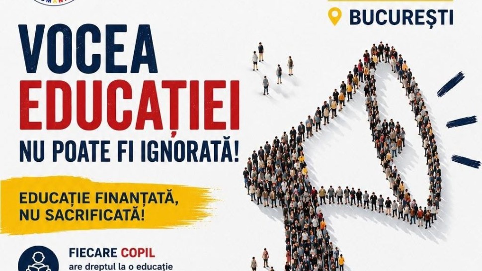 Profesorii din întreaga țară ies în stradă. Sunt așteptate peste 20.000 de cadre didactice la protest