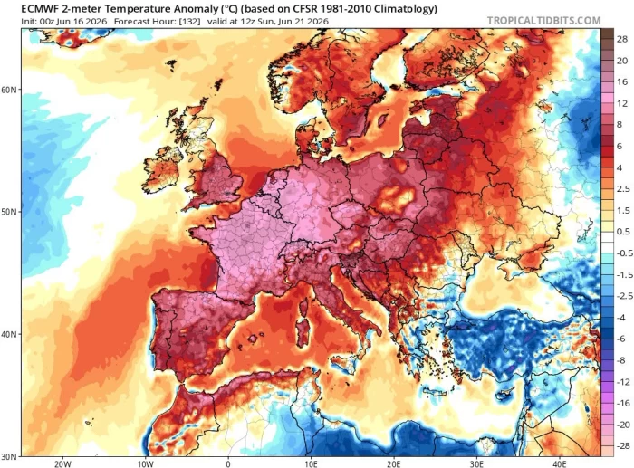 Val de aer tropical peste toată Europa