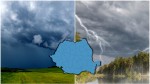 Cod roșu de ploi torențiale vijelii și grindină anunță ANM. Avertizarea se prelungește și miercuri HARTĂ UPDATE