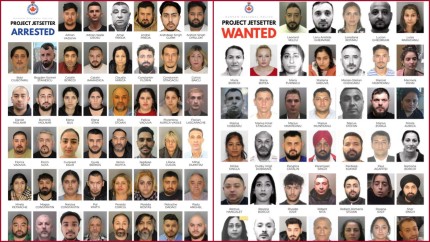 Poliția din Canada a arestat 46 de persoane preponderent români. Sute de suspecți într-o anchetă privind turismul infracţional