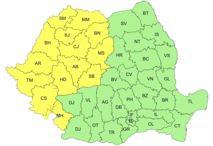 Cod galben ANM de caniculă în zeci de județe! Temperaturile ajung la 36 de grade în mai multe zone