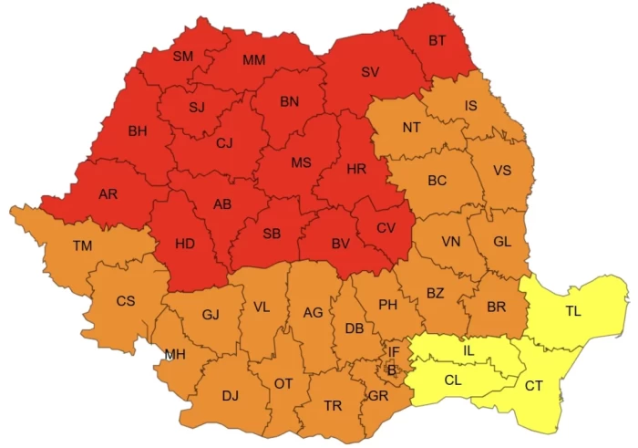 Cod Roșu de caniculă în România