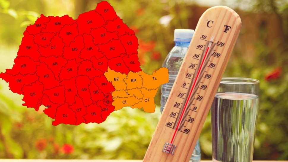 Toată țara e sub cod roșu și portocaliu de caniculă. Prognoza meteo pentru luni 29 iunie 2026