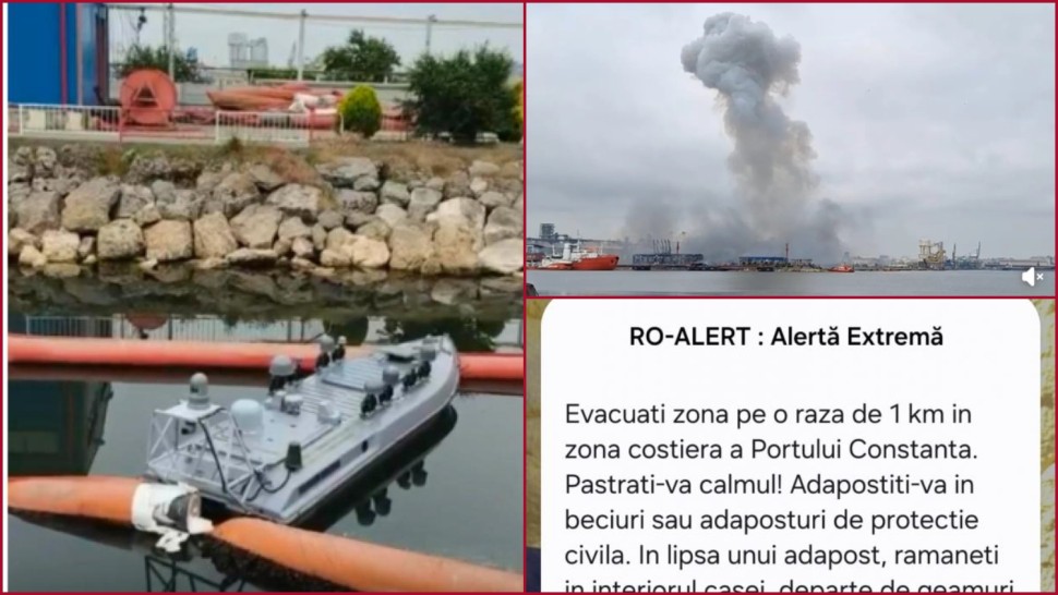 Răsturnare de situație privind incidentul cu drona maritimă. Dispozitivul de proveniență ucraineană spune Prefectul. În total s-au detonat patru drone Surse