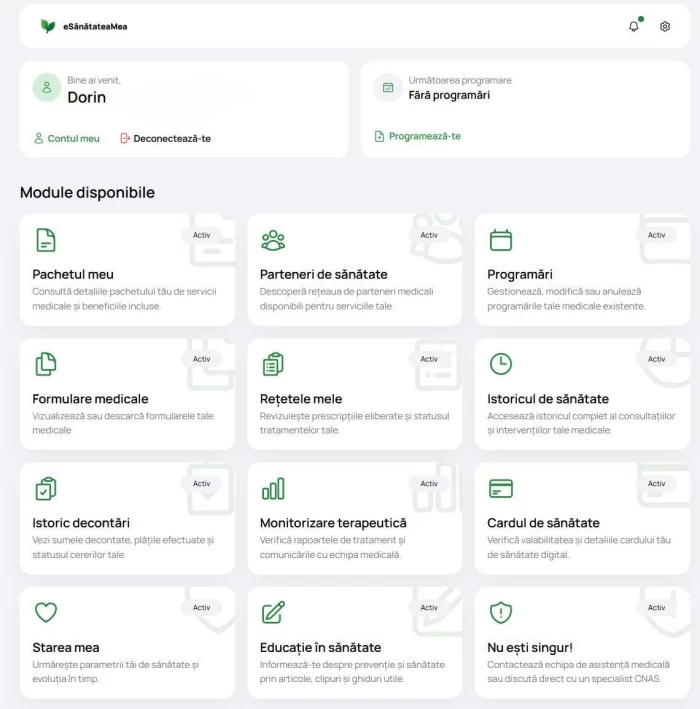 Portalul ”e-Sănătatea Mea”