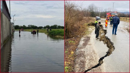 IGSU anunță probleme în 39 de localități din 12 județe din cauza vremii 26 de locuințe și 150 de curți inundate arbori căzuți circulație afectată