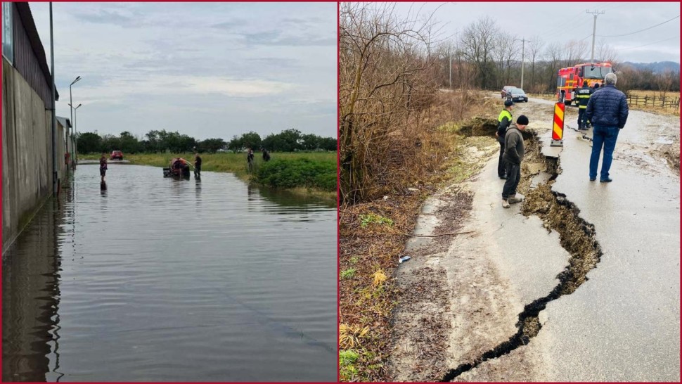 IGSU anunță probleme în 39 de localități din 12 județe din cauza vremii 26 de locuințe și 150 de curți inundate arbori căzuți circulație afectată