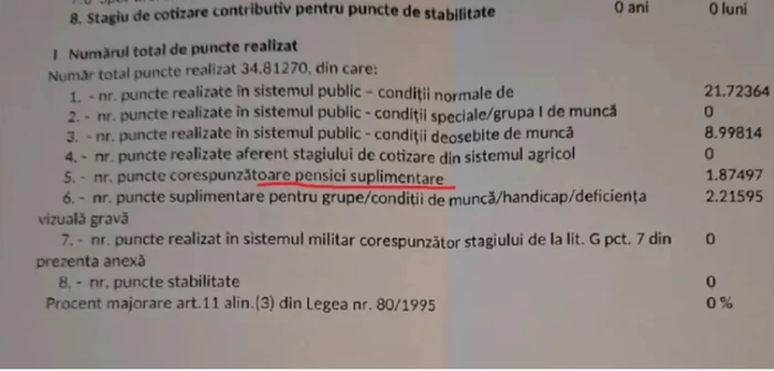 pensie suplimentara