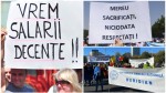 Val de proteste în România. Din cauza modificărilor din legea salarizării profesorii și medicii ies în stradă