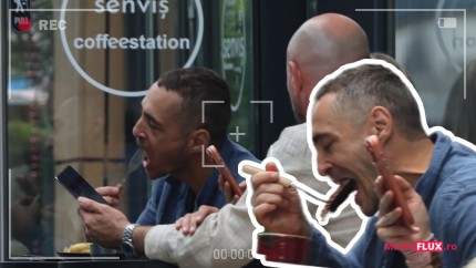 PAPARAZZI Vladimir Drăghia înfometat nevoie mare după finala Desafio Actorul se recuperează cu o porție consistentă de mici dis-de-dimineață FOTO și VIDEO