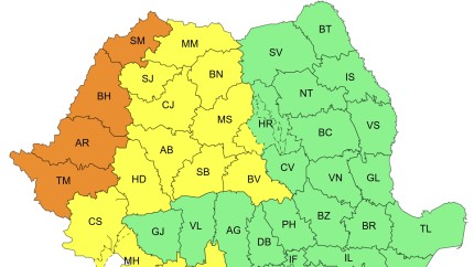 Cod portocaliu de caniculă prelungit Valul de căldură acaparează aproape toată țara. Informarea meteo ANM se prelungește până marți HARTĂ