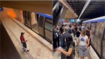 Un izolator a luat foc în stația de metrou Universitate. Incendiu după furtuna de azi-noapte Călătorii au fost evacuați VIDEO