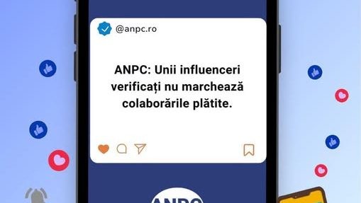 Sute de influenceri din România verificați de ANPC Postările publicitare nu erau marcate iar conținutul generat cu AI nu era anunțat