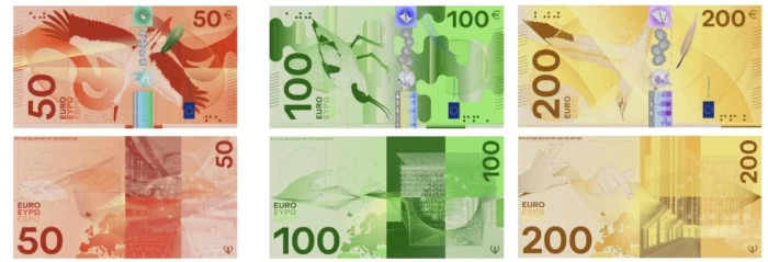 Cum vor arăta noile bancnote euro