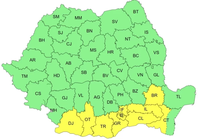 Caniculă luni