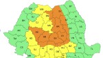 Alerte meteo ANM cod portocaliu și galben de vijelii puternice averse torențiale grindină vânt fulgere inclusiv în București HARTĂ