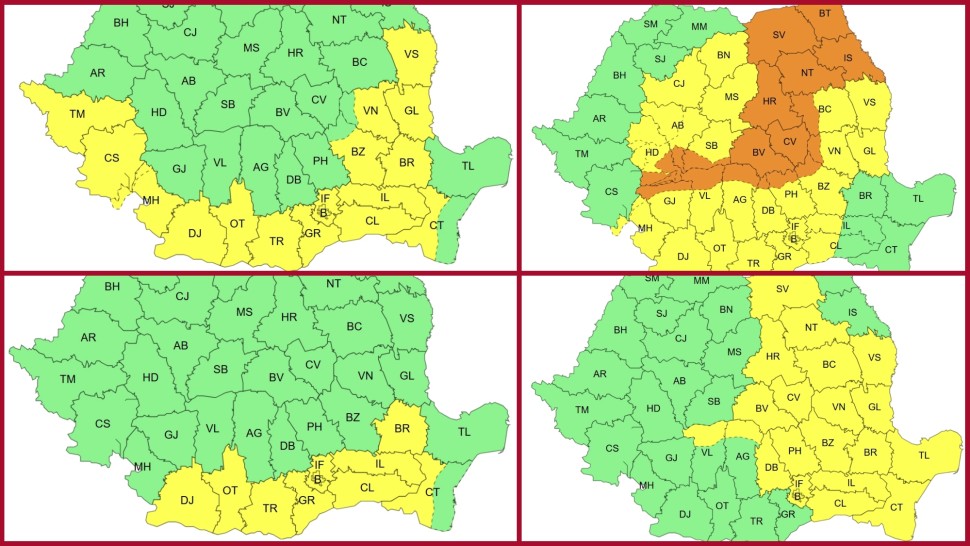 UPDATE Intervenții în București și în țară pentru îndepărtarea copacilor căzuți din cauza furtuni. Cod galben ANM de caniculă și cod portocaliu de instabilitate atmosferică. Noi avertizări meteo la nivel național HARTĂ