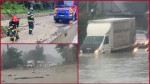 DN1 blocat pentru a doua oară în ultimele 24 de ore la Comarnic și Nistorești Acumulări masive de apă pe șosea în urma ploilor torențiale FOTO