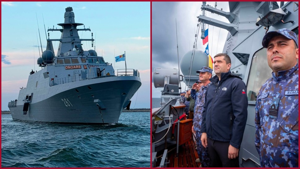 Corveta construită în Turcia a sosit în Portul Militar Constanța Prima navă nouă de luptă care intră în dotarea Armatei după 35 de ani