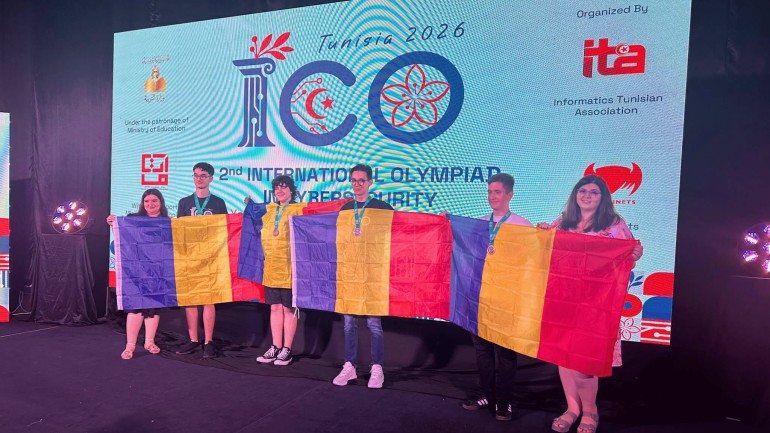 România rezultate remarcabile la Olimpiada Internațională de Securitate Cibernetică la prima participare o medalie de aur una de argint şi două de bronz