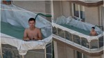 Un bărbat și-a transformat balconul în piscină. Imaginile care au revoltat internetul