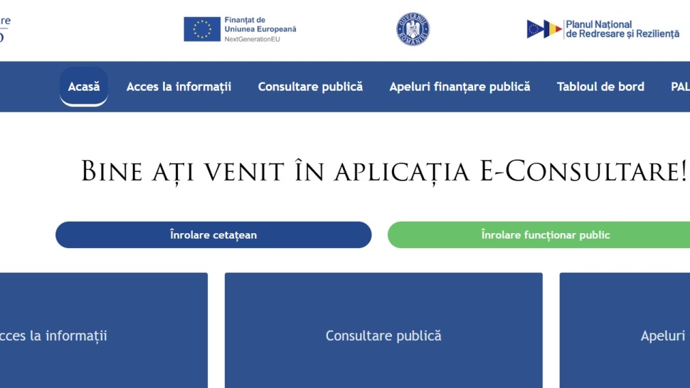 Guvernul a aprobat Strategia pentru o mai bună reglementare 2026  2034. Platforma informatică e-consultare.gov.ro punctul unic de acces la toate consultările publice