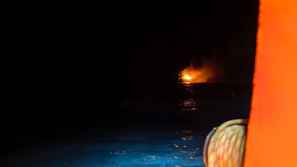 Incendiul de la bordul navei Gas Lisbon a scăzut în intensitate anunță ANR. Situația monitorizată de autorități