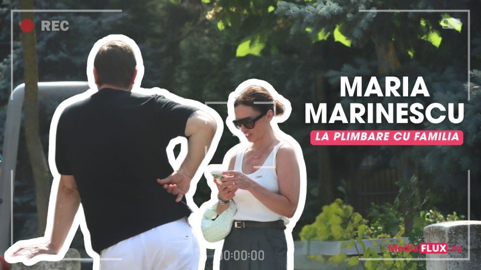 PAPARAZZI Maria Marinescu cu familia la plimbare O gură de aer proaspăt în parc într-o zi de vară FOTO