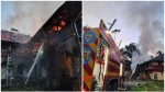Incendiu puternic la Bisericani una dintre cele mai cunoscute mănăstiri din România. Focul s-a extins la o clădire cu o suprafaţă de 400 de metri pătraţi