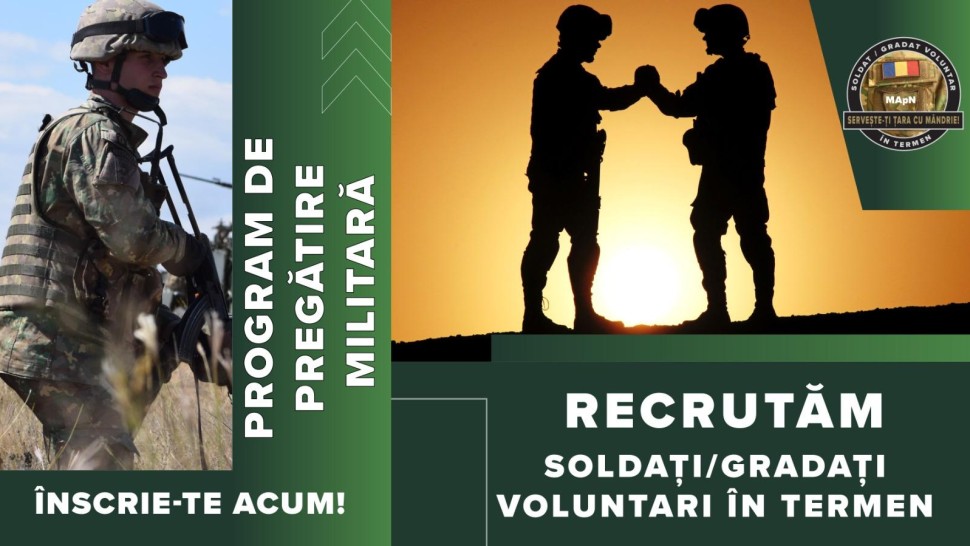 Armata Română campanie uriașă de recrutări Se caută mii de soldați și gradați profesioniști. Care sunt condițiile