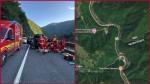 CNAIR noi precizări după tragedia de pe Valea Oltului unde un bărbat a murit după ce maşina în care se afla a fost strivită de un bolovan căzut de pe versant