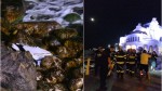Fragment de dronă găsit stabilopozii de la Cazinoul din Constanța. Polițiștii l-au scos cu mâna dintre pietre