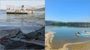 Două barje au fost scufundate în Dunăre. Apele Române Nivelul Dunării a scăzut cu 4 cm Video